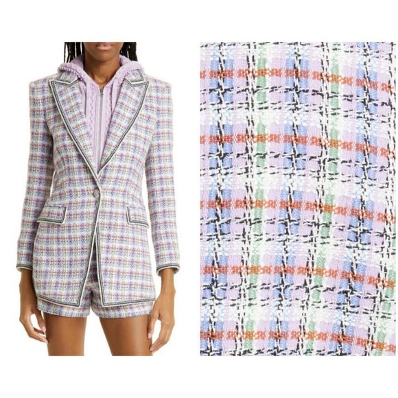 💕VERONICA BEARD💕 Etney Tweed Dickey Jacket Light Lavender Multi-Color 10 NWOT - Picture 11 of 16